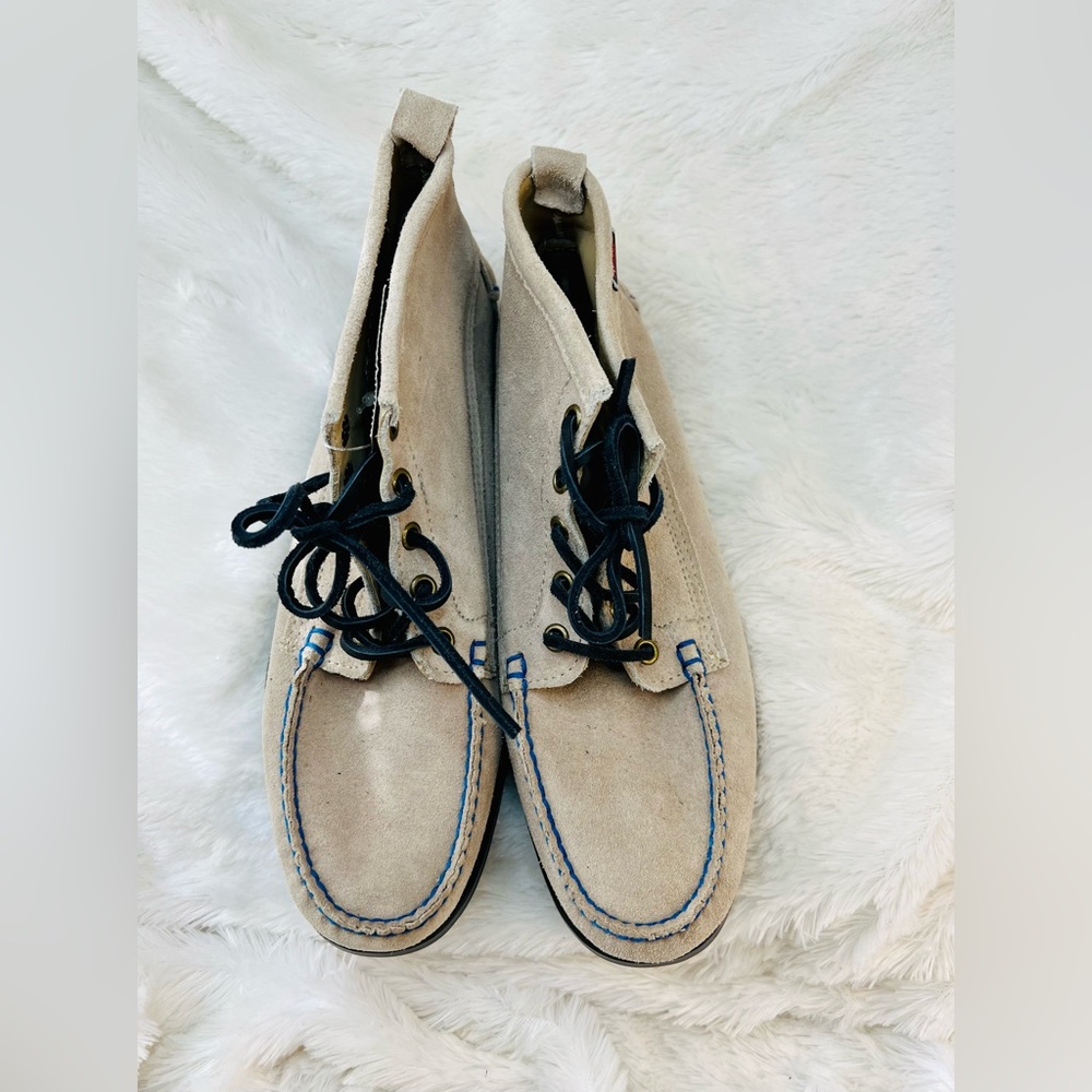 Sebago women leather mock toe bootie